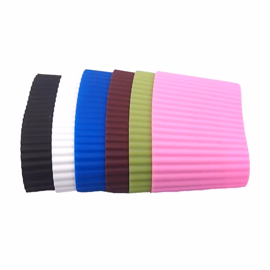 Изготовленные на заказ защитные мягкие резиновые многоразовые керамические стеклянные чашки для напитков, силиконовые рукава для стеклянных бутылок